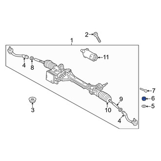 Genesis OE - Steering Tie Rod Nut