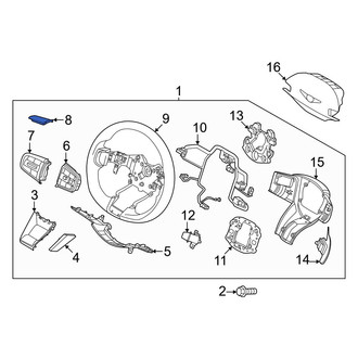 Genesis OE - Left Steering Wheel Trim