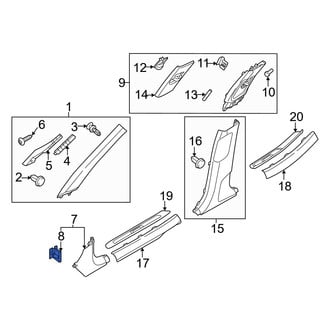 Genesis OE - Kick Panel Retainer