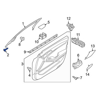 Genesis OE - Door Interior Trim Panel Nut