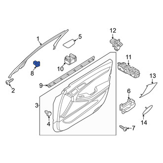 Genesis OE - Inner Interior Door Handle Nut