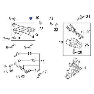 Genesis OE - Front Suspension Stabilizer Bar Link Nut