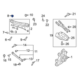 Genesis OE - Upper Suspension Strut Fork Nut