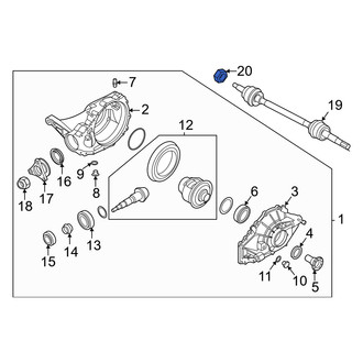 Genesis OE - Rear CV Joint Nut