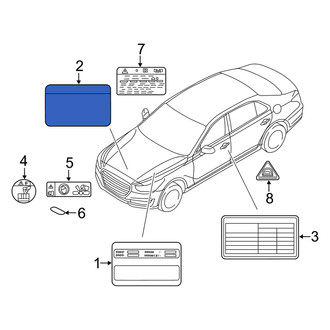 Genesis OE - A/C System Information Label