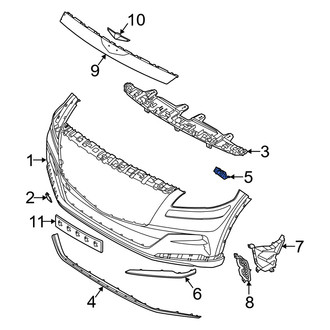 Genesis OE - Front Left Outer Bumper Cover Bracket
