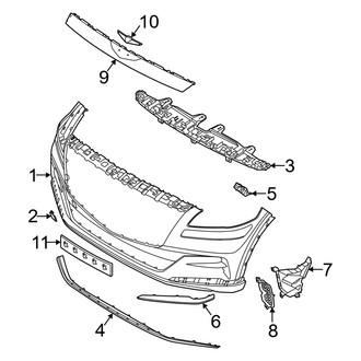 Genesis OE - Front Bumper & Grille - Bumper & Components (Bumper Components)