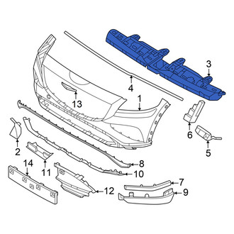 Genesis OE - Front Upper Bumper Cover Support Rail