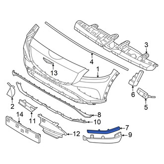 Genesis OE - Front Left Upper Bumper Trim