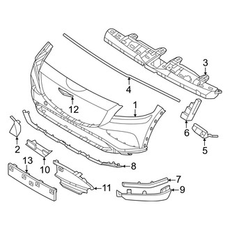 Genesis OE - Front Bumper & Grille - Bumper & Components (Bumper Components)