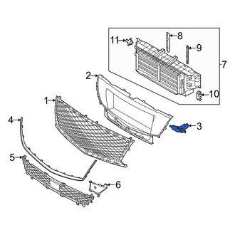 Genesis OE - Left Grille Reinforcement Bracket