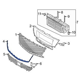 Genesis OE - Front Grille Molding