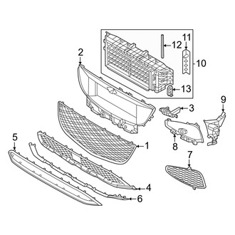 Genesis OE - Front Bumper & Grille - Grille & Components