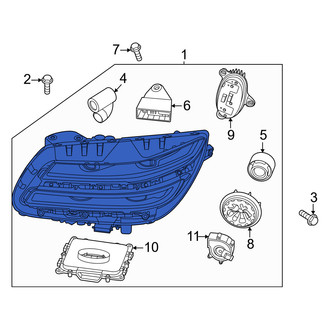Genesis OE - Front Left Headlight Assembly