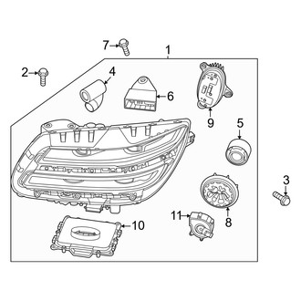 Genesis OE - Front Lamps - Headlamp Components