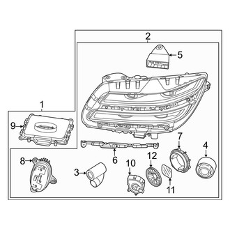 Genesis OE - Front Lamps - Headlamp Components