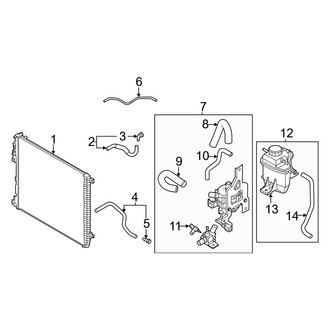 Genesis OE - Cooling - Radiator & Components (Intercooler), (3.5L)