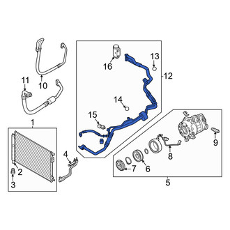 Genesis OE - Rear A/C Refrigerant Suction Hose