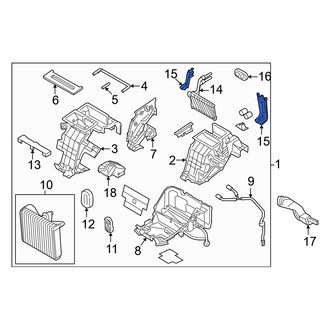 Genesis OE - HVAC Heater Core Case Cover