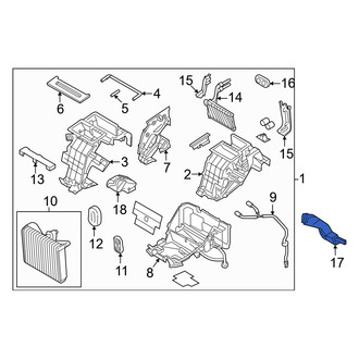 Genesis OE - Front Right Lower Instrument Panel Air Duct