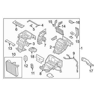 Genesis OE - Air Conditioner & Heater - Front Evaporator
