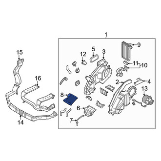 Genesis OE - Rear HVAC Heater Core