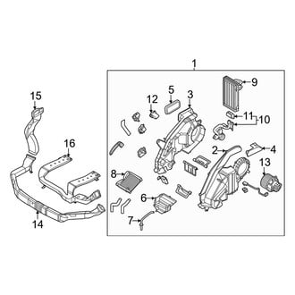 Genesis OE - Air Conditioner & Heater - Rear Evaporator (2.5L)