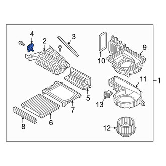Genesis OE - Front HVAC Air Adjustment Control Motor