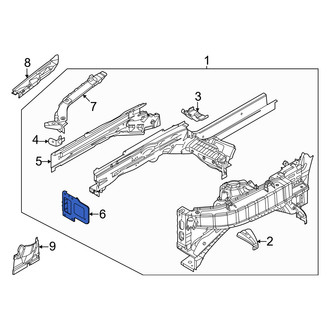 Genesis OE - Front Right Frame Rail End