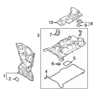 Genesis OE - Engine - Valve & Timing Covers (2.5L)