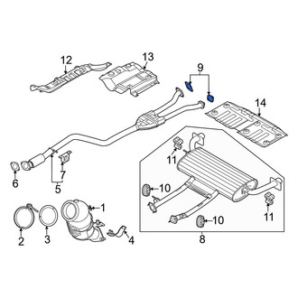 Genesis OE - Rear Exhaust Muffler Gasket