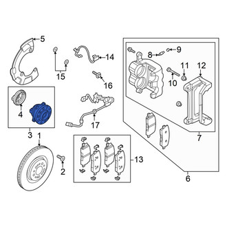 Genesis OE - Front Wheel Bearing and Hub Assembly
