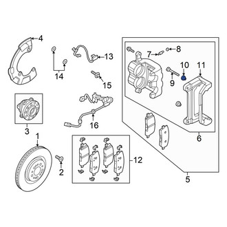 Genesis OE - Rear Disc Brake Caliper Pin Boot