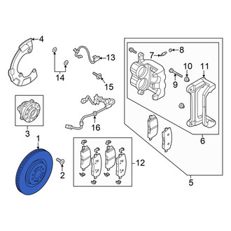 Genesis OE - Front Disc Brake Rotor