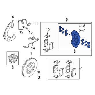 Genesis OE - Front Left Disc Brake Caliper