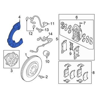 Genesis OE - Front Right Brake Dust Shield