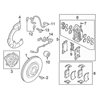 Genesis OE - Front Suspension - Brake Components (14.9" (380mm) Rotor)