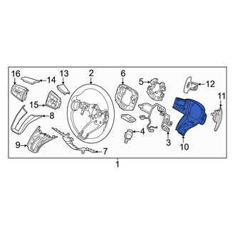 Genesis OE - Rear Steering Wheel Back Cover