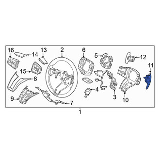 Genesis OE - Right Steering Wheel Transmission Shift Control Switch