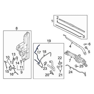 Genesis OE - Front Windshield Washer Hose