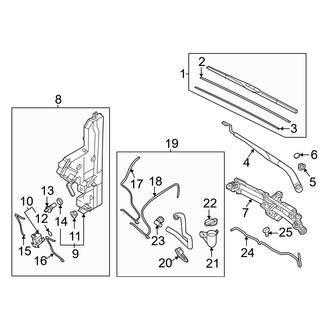 Genesis OE - Windshield - Wiper & Washer Components