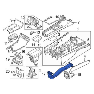 Genesis OE - Front Right Lower Instrument Panel Air Duct