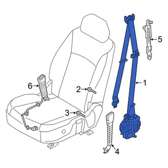 Genesis OE - Center Right Seat Belt Lap and Shoulder Belt