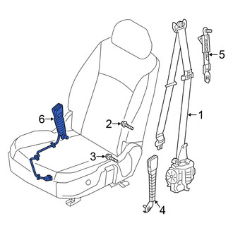Genesis OE - Center Right Seat Belt Receptacle