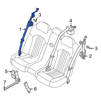 Genesis OE - Center Right Seat Belt Lap and Shoulder Belt