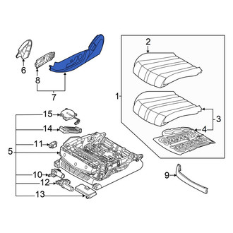 Genesis OE - Front Left Outer Seat Trim Panel