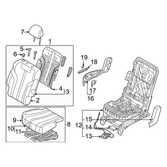 Genesis OE - Center Right Seat Cushion Foam