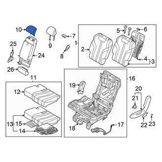Genesis OE - Center Left Outer Headrest