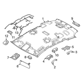 Genesis OE - Roof - Interior Trim (W/O Sunroof), (Base)