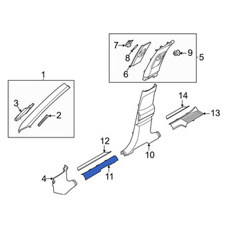 Genesis OE - Rear Left Door Sill Plate